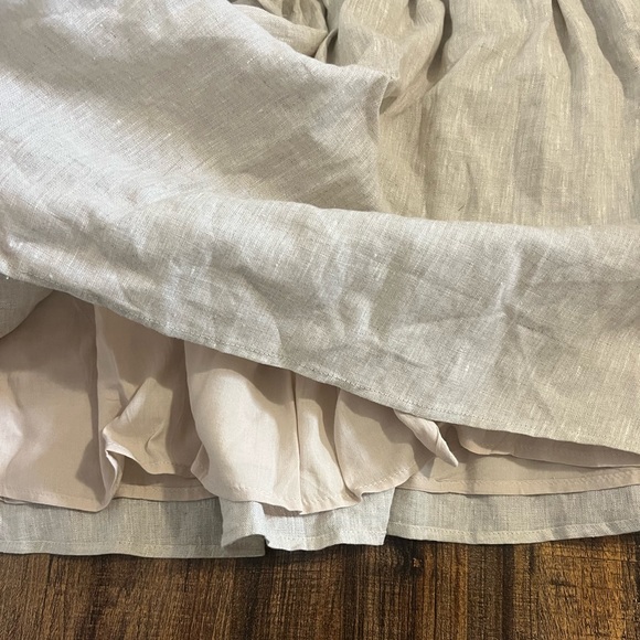 Dissh Kennedy Natural Shirred Linen Dress NWT - Picture 5 of 7